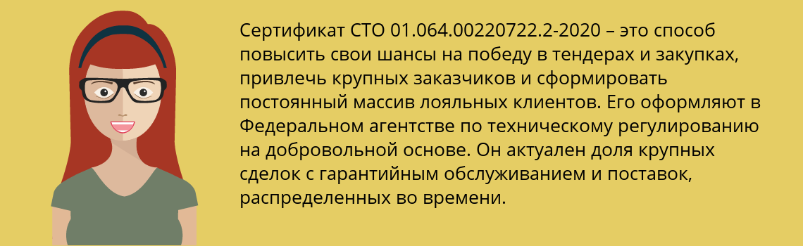 Получить сертификат СТО 01.064.00220722.2-2020 в Челябинск
